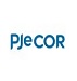 Ícone da página do PjeCor, onde está escrito a sigla PjeCor.