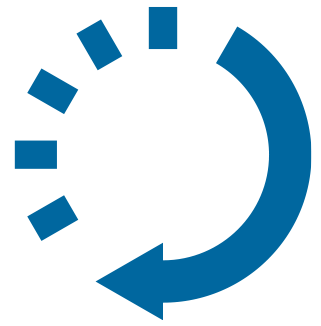 Ícone de uma seta girando no sentido horário, que lembra um relógio, representando o acesso à página de Plantão Judiciário 
